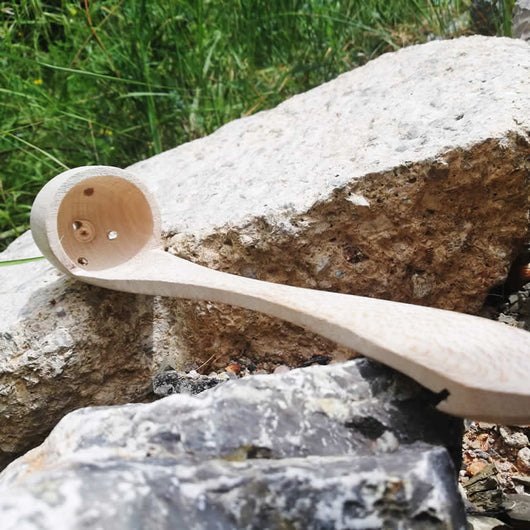 Ladle for Olives of Beech Wood