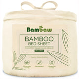 Bamboo Fitted Sheet  - IVORY 160/180cm